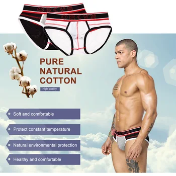 

Casual Comfortable Soft Sexy Breathable Boxer Shorts Low Waist Panties Cotton 2018 Popular Fashion Men Male Underwear