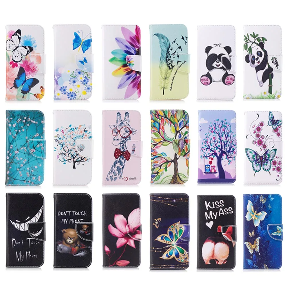 JFWEN لطيف جلدية الهاتف حالات ل Fundas سامسونج غالاكسي A10 A20 A30 A40 A50 A70 حالة المحفظة حامل بطاقة فليب حامل غطاء كوكه