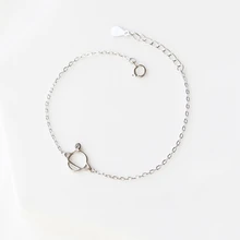 WYEAIIR планета литературный Циркон сладкий милый простой подарок 925 пробы Серебряный Женский изменяемый Размер браслеты