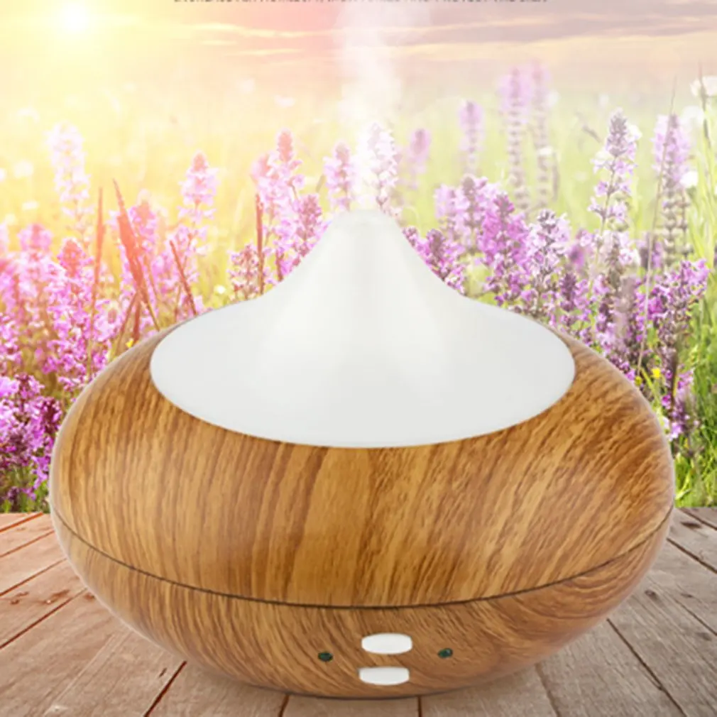Wood Color LED Ultrasonic Sound Smart Aroma Diffuser