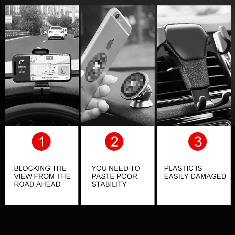 Универсальный автомобильный держатель для телефона, gps подставка, Гравитационный авто-захват, автомобильный держатель для телефона, автомобильный держатель для iPhone X 8, Xiaomi, huawei