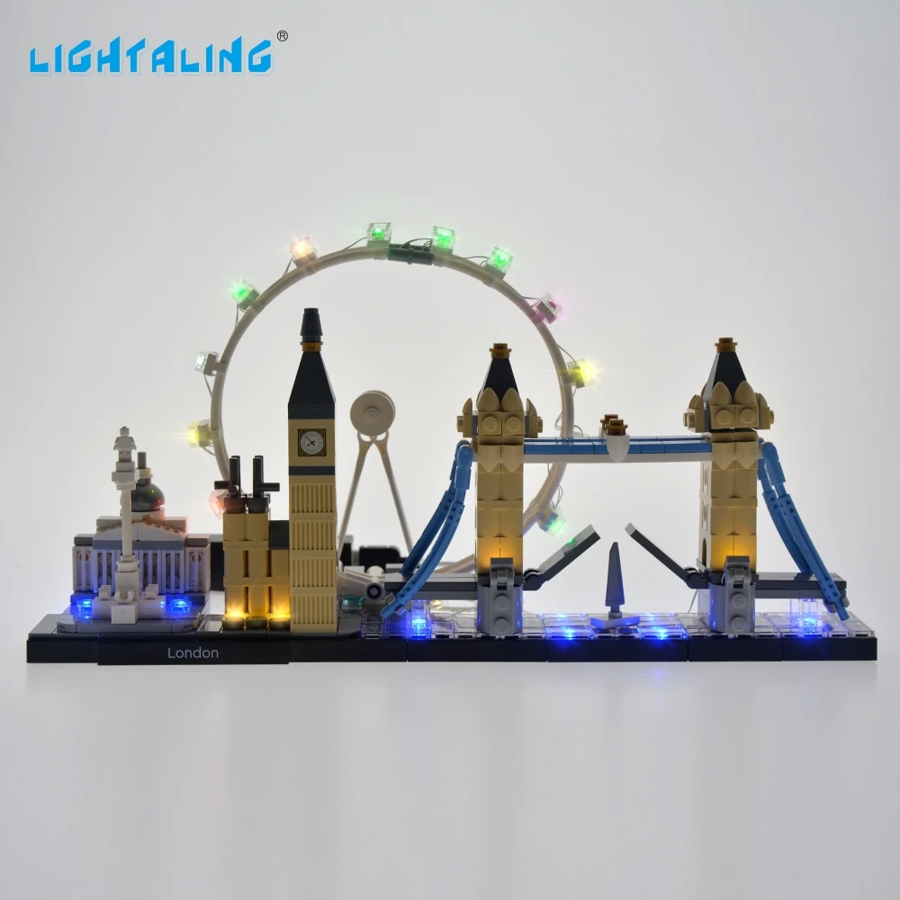 LIGHTALING Архитектура London Skyline свет комплект света Комплект Совместимо с 21034 и 10678 (не включает в себя модели)