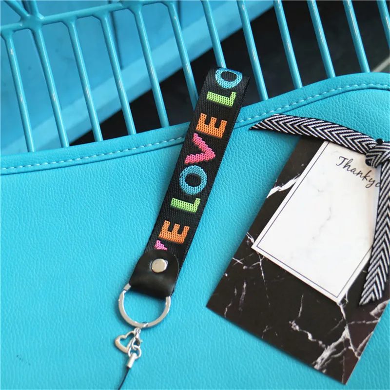 Weave Short Hand Wrist Strap Anti slip Mobile Phone neck Straps For