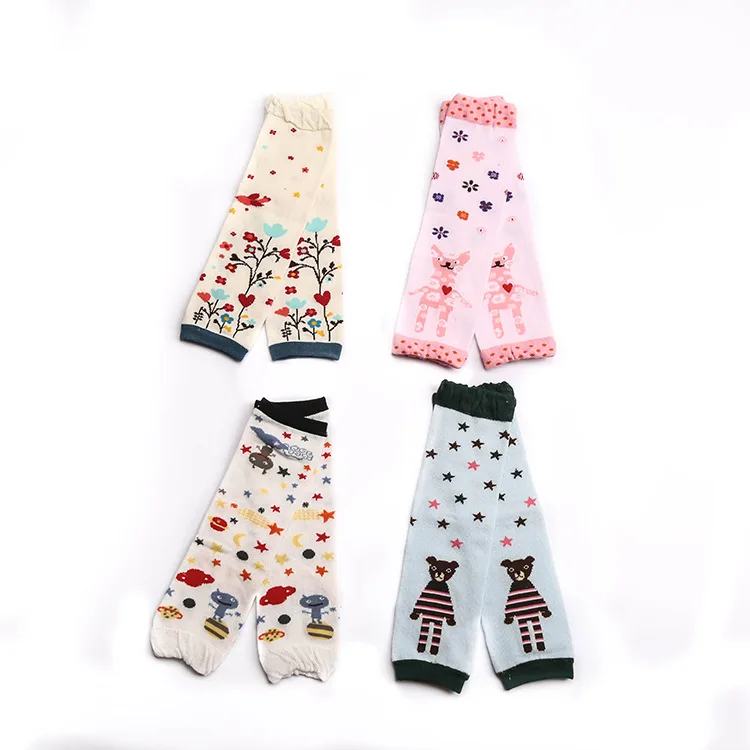 Kid Boys And Girls Cotton Baby Leg Warmers Leggings Knee Children Christmas Socks Crawling Knee