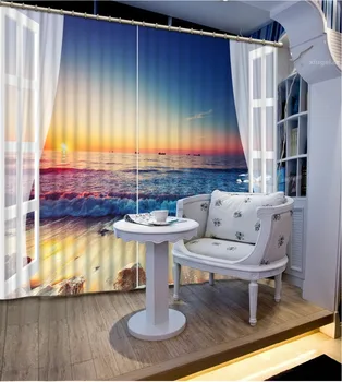 

Blackout curtain Luxury Blackout 3D Window Curtains For Living Room Bedroom Customized size
