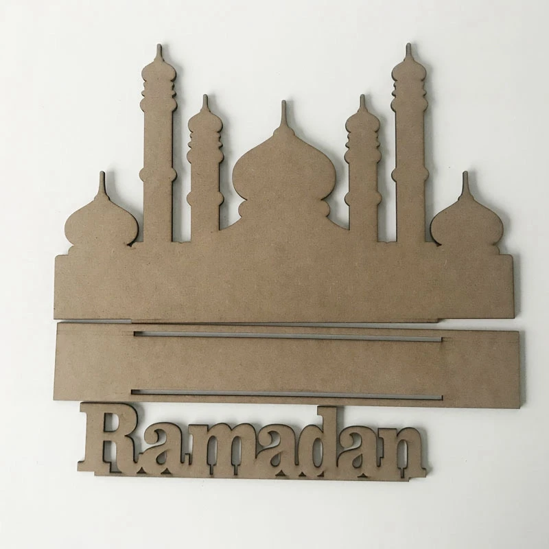 ИД Мубарак Декор Рамадан деревянное украшение для дома Рамадан Карим деревянные подвесные украшения Исламские мусульманские предметы декора