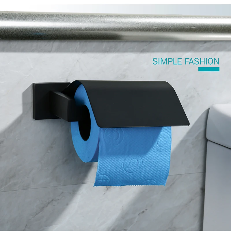 

LOY Toilet Paper Holder RUSTPROOF Stainless Steel Bathroom Tissue Paper Towel Roll Holder Hanger Wall Mount Polished Finish