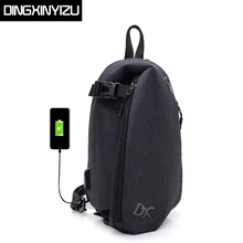 DINGXINYIZU новые противоугонные нагрудные сумки повседневные мужские сумки через плечо большая емкость USB зарядка дорожная мужская сумка через плечо
