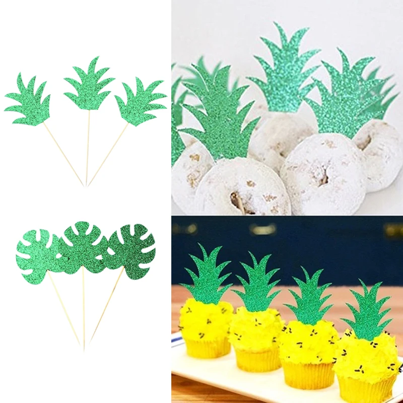 

12pcs Cake Topper Creative Romantic Xmas Cupcake Flags Paper Wooden Stick Wedding Decor Baking Food Picks party birthday Cake