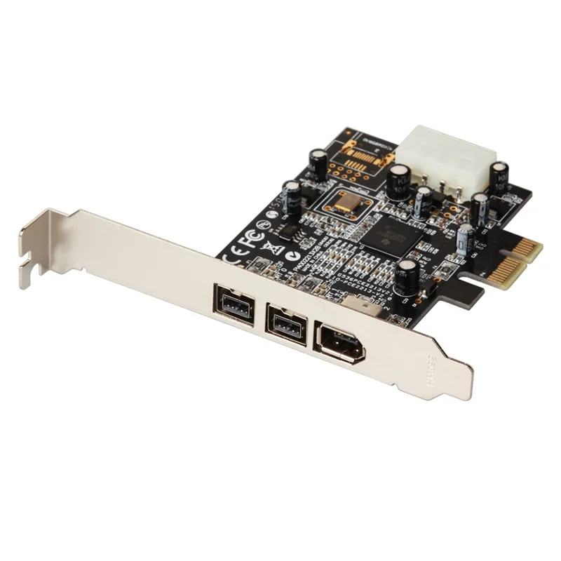 1394A/B PCI-e firewire карта 2 порта 1394b и 1 порт pcie IEEE1394 |