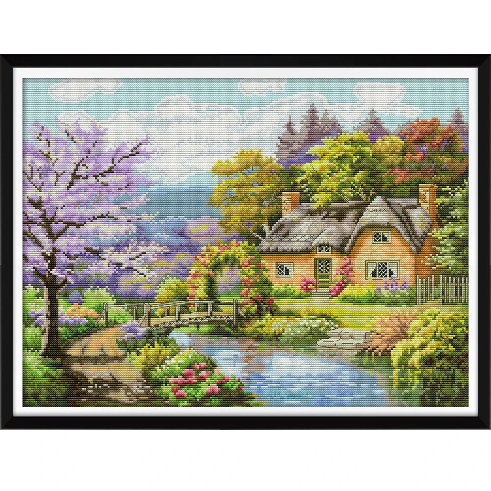 Nkf The Riverside Lodge Counted Cross Stitch Patterns 11ct 14ct Chinese Cross Stitch Kits For Embroidery Home Decor - Cross-stitch - AliExpress Nkf The Riverside Lodge Counted Cross Stitch Patterns 11ct 14ct Chinese Cross Stitch Kits For Embroidery Home Decor - Cross-stitch - AliExpress