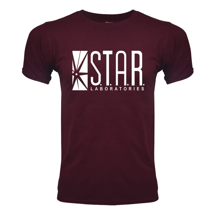 Мужская футболка с короткими рукавами и надписью «s Black Star Lab», новинка, Мужская футболка, Мужская футболка, одежда для мальчиков, аниме, комиксы, флэш - Цвет: chestnut