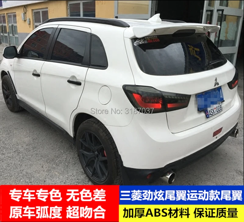 Для Mitsubishi ASX спойлер- ABS пластик задний спойлер на крыло, крышу багажника губы крышка багажника автомобиля Стайлинг