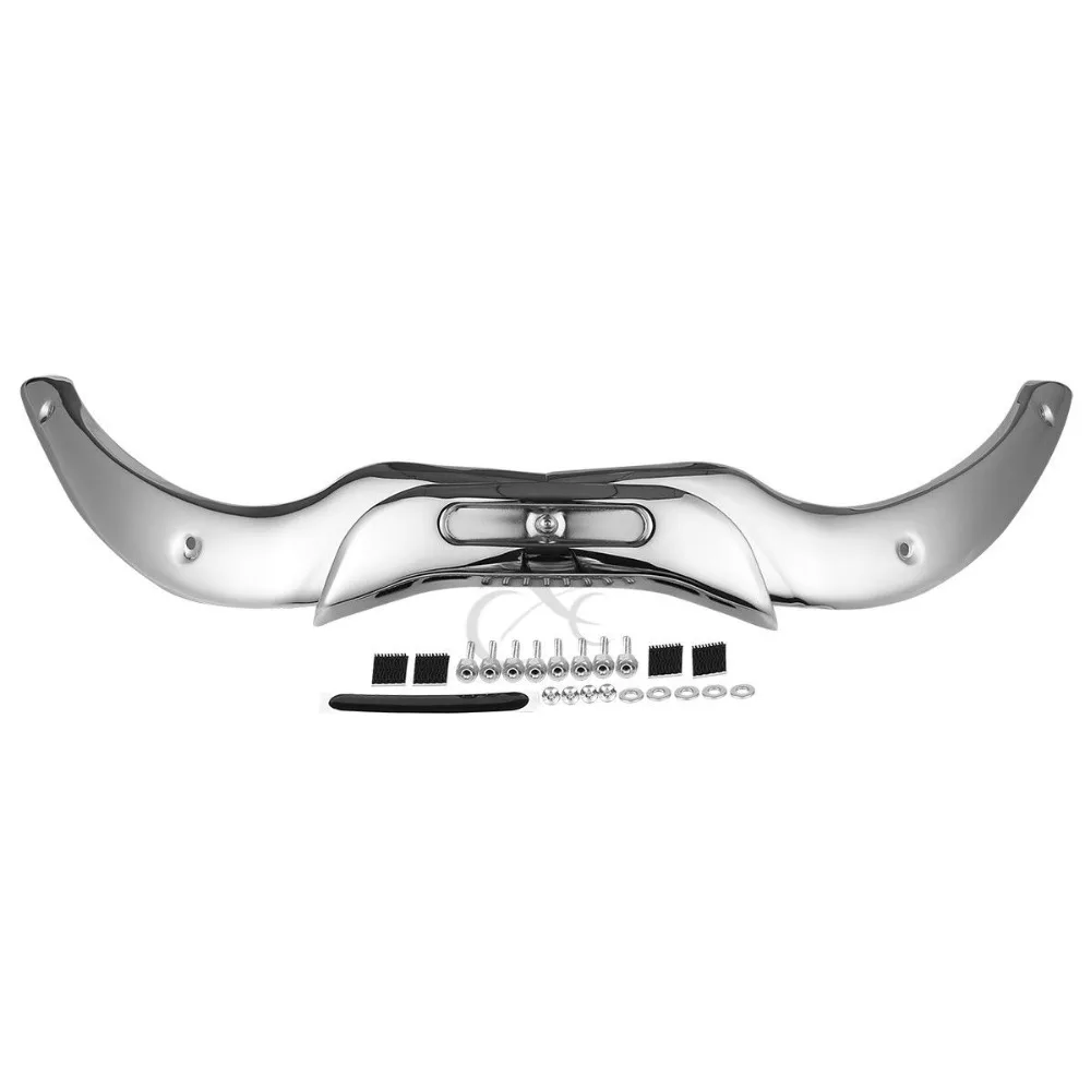Отделка ветрового стекла мотоцикла для моделей Harley Touring CVO Road Glide Ultra Custom 2004 2013 Chrome