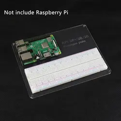 Монтажная пластина прототип акрил совета эксперимент пластина + MB-102 точка макет для Raspberry P 3 Модель B + 3B 2B