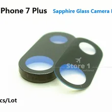 2 шт./лот для Apple iPhone 7 Plus объектив камеры; сапфировое стекло с/без рамки для iPhone 7 P 5,5