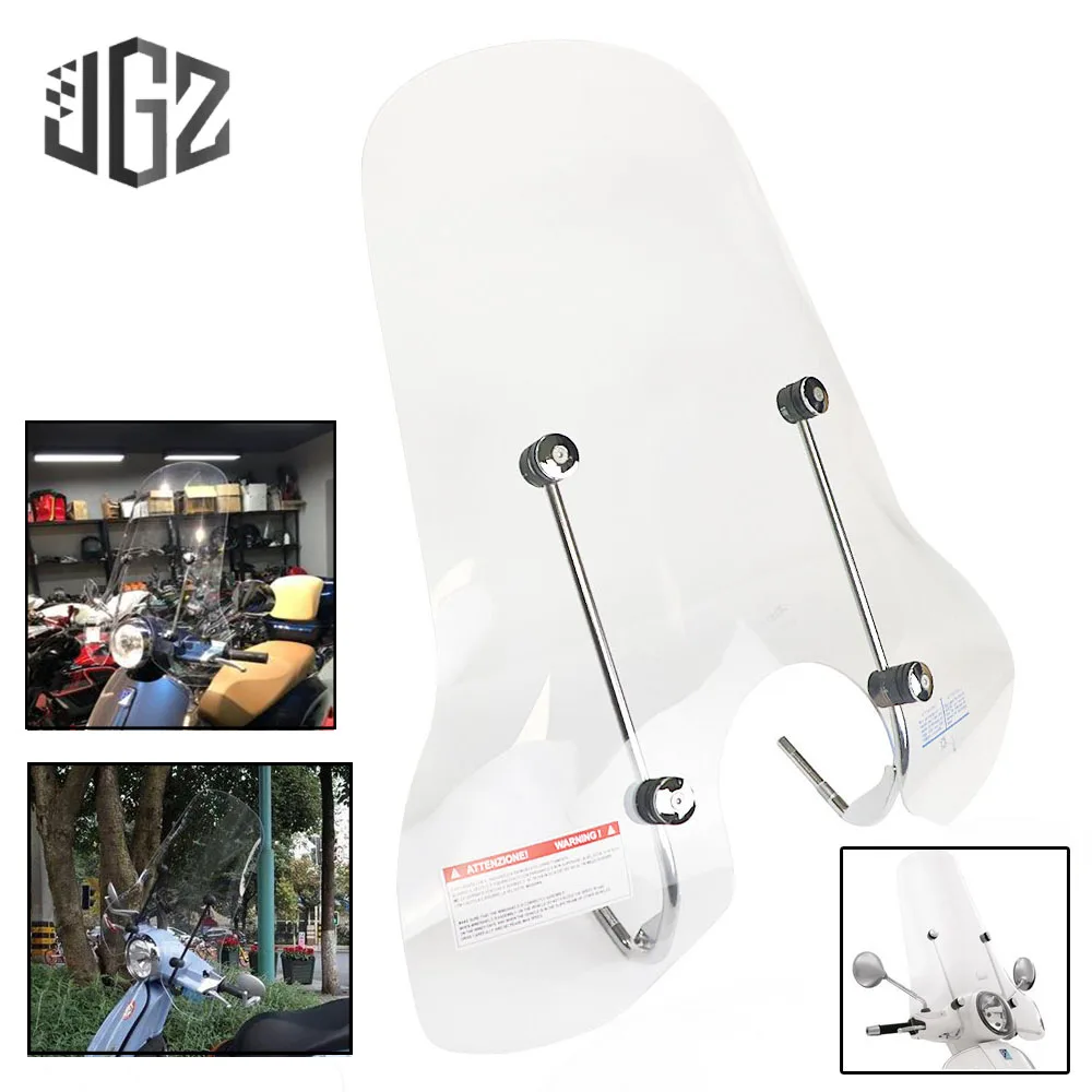 

For VESPA Primavera 150 Motorcycle Transparent Acrylic Front Screen Windshield Windscreen Wind Deflectors Modified Accessories L