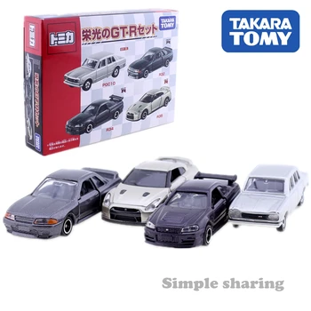 

Tomica Nissan series GT-R - 45th anniversary diecast PGC10 R32 R34 R35 takara tomy AUTO CAR Motors vehicle Diecast metal model