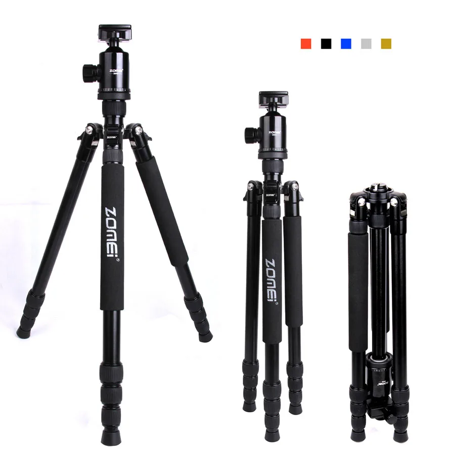 

Zomei Z888 Portable Compact Camera Tripod Monopod For DSLRs Camera Professional Quality Aluminium Alloy Tripods Holder Stand Kit