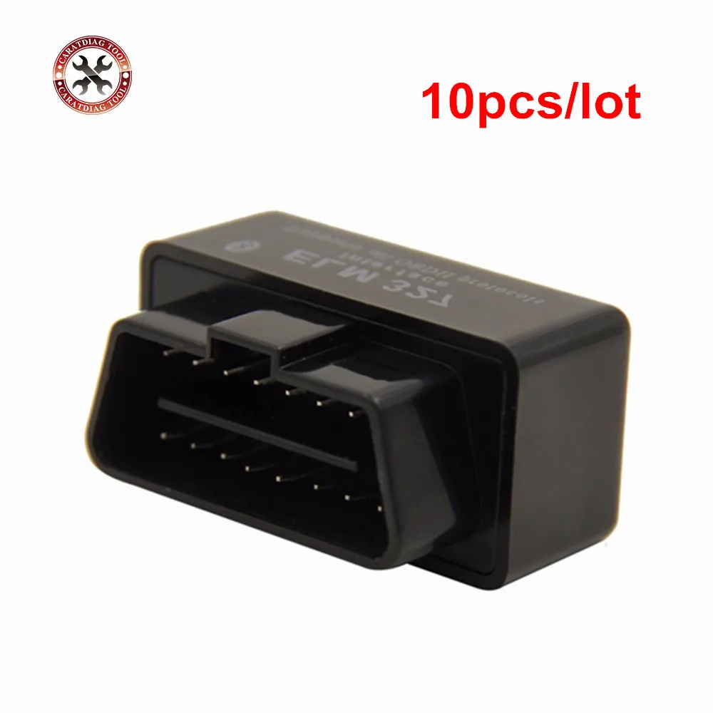 

10pcs 2017 VSTM SUPER MINI ELM327 Bluetooth OBD2 V2.1 Black Smart Car Diagnostic Interface Works ON Android/PC Free Shipping
