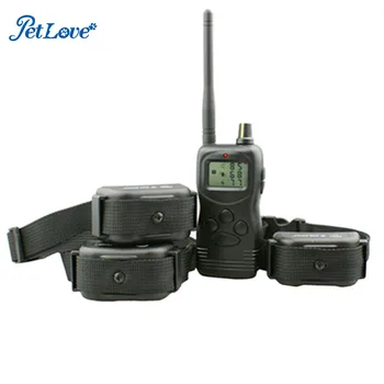 

Remote Control Dog Training Collar - 1000 Meters Beeper Electronic Shock and Vibration Waterproof and Rechargeable for 3 Dogs