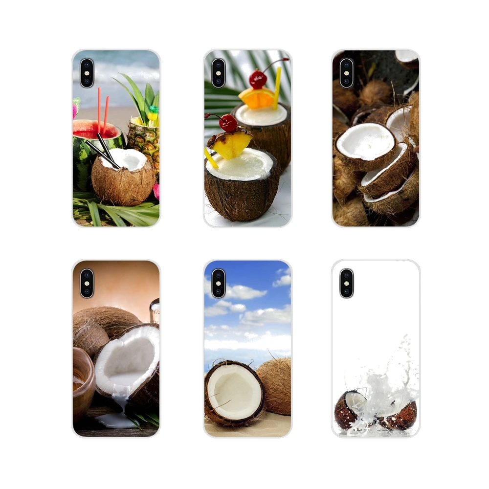 

Phone Case Protector For Xiaomi Redmi 4A S2 Note 3 3S 4 4X 5 Plus 6 7 6A Pro Pocophone F1 New Fashion Fruit Coconut On The Beach