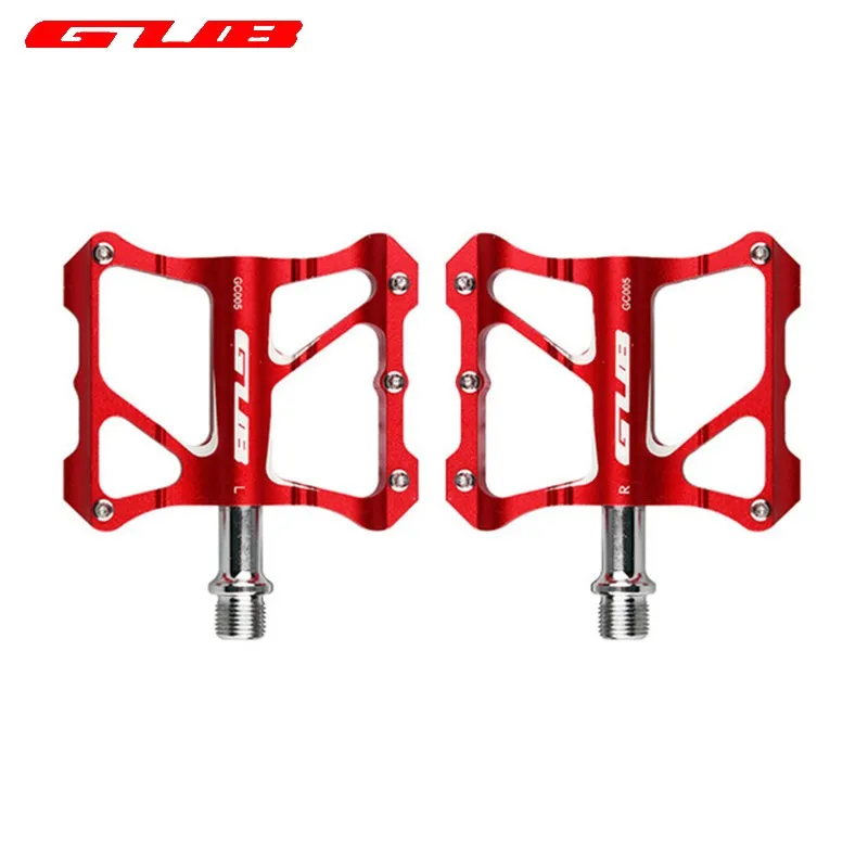 

GUB GC005 Bicycle Pedal Aluminium Flat Platform Pedals Chrome Axle MTB Road Bike BMX Bearing Pedals Bicycle Parts