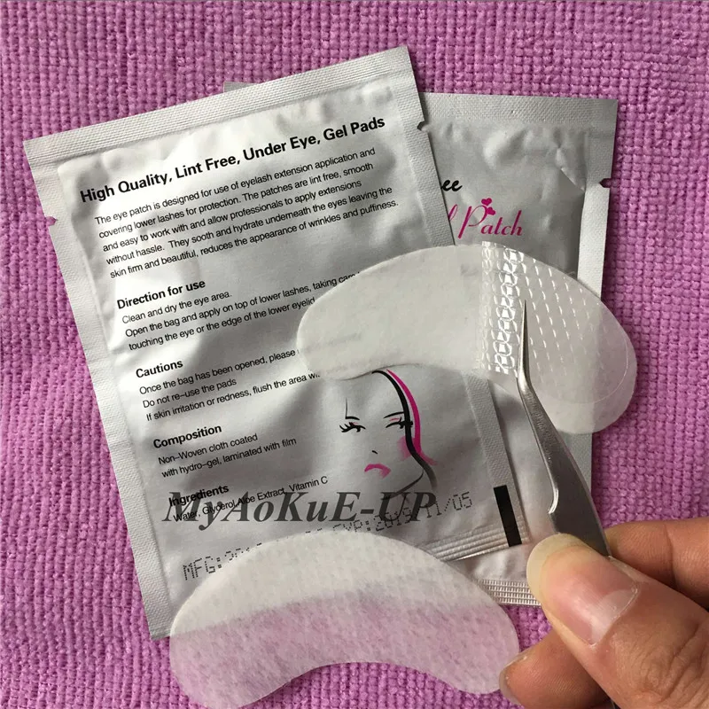 

100pairs Under Gel Eyelash Eye Pads Patches For Eyelash Extension Best Quality Lint Free Soft Surface