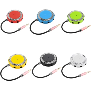 

10pcs/lot 3.5mm 1 in 9 couples audio line Earbud Headset Headphone Earphone Splitter For pad Phone Android Mobile MP3 MP4