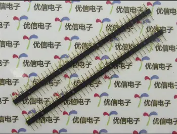 

round hole gold plated 2.54mm 1*40P pin header single row needle