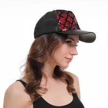 Блестящая бейсбольная кепка с хвостом мужская шляпа для женщин блестящая летняя сетчатая бейсболка кепки в стиле хип-хоп