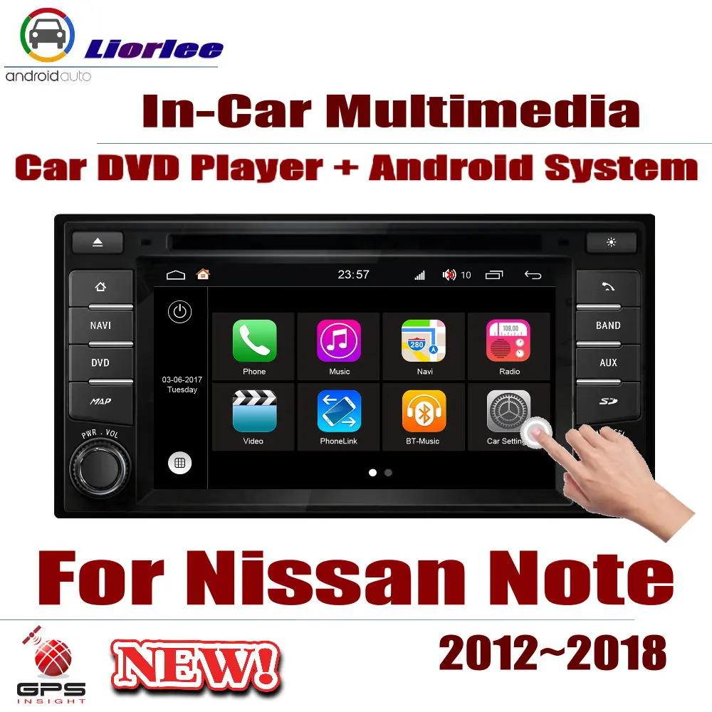 Для Nissan Note 2012~ автомобиль Android gps-навигация, dvd-плеер радио стерео усилитель BT USB SD AUX wifi HD экран мультимедиа