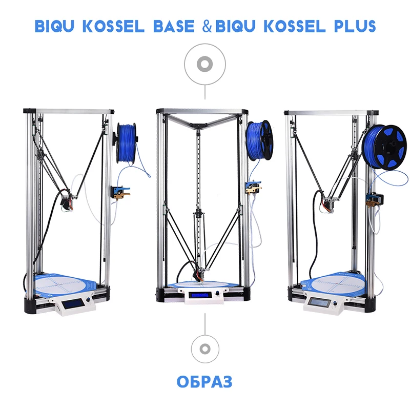 BIQU 3D принтер Высокая точность Kossel Plus/Pro DIY автоматическое выравнивание Kossel Reprap 3D-принтер машина алюминиевый HeatBed BLTOUCH