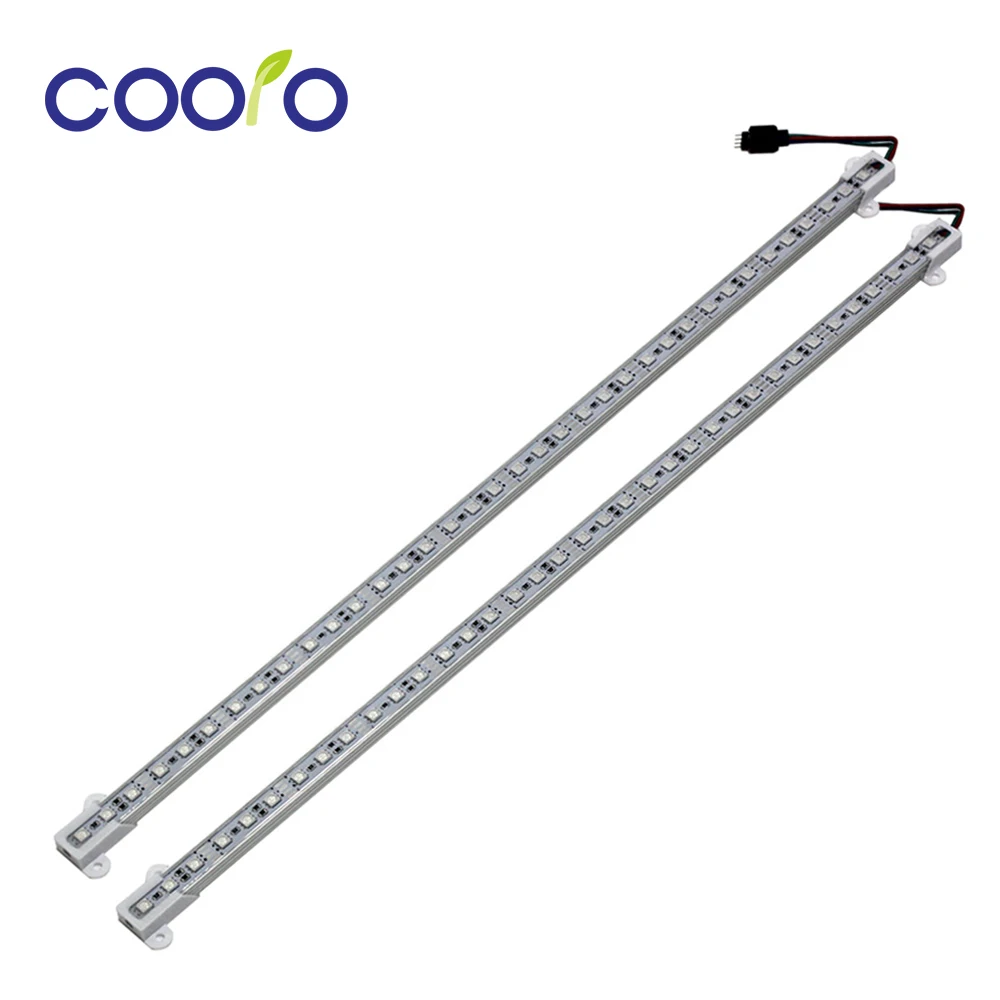 50cm 36led 5050 waterproof RGB LED Bar Light Tube Lamp Bulb 12V 2pcs/lot,Free shippingled bar