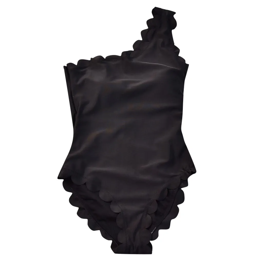 

Swimwear Women Sexy Black Solid One Piece Swimsuit Women Summer 2019 Sexy Sport Bathing Swimming Suit For Women Stroj Kapielowy