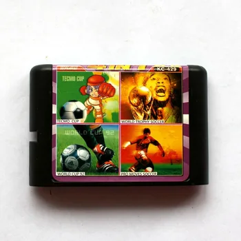 

4in1 Tecmo Cup+World Trophy Soccer+World Cup 92+Pro Moves Soccer 16 bit SEGA MD Game Card For Sega Mega Drive For Genesis