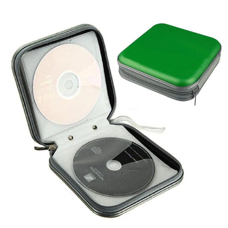 2018 High Quality Square Mini CD Bag DVD Plastic Disc Storage Box 40 