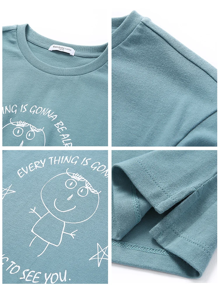 Детская футболка Balabala с длинным рукавом для мальчиков весенне осенняя