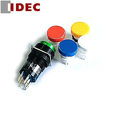 5 шт. IDEC переключатель AB6-M AB6M-M1 AB6M-M2 г/R/Y/S/W C 16 мм 1NO 1NC/2NO 2NC Self-кнопка сброса переключатель