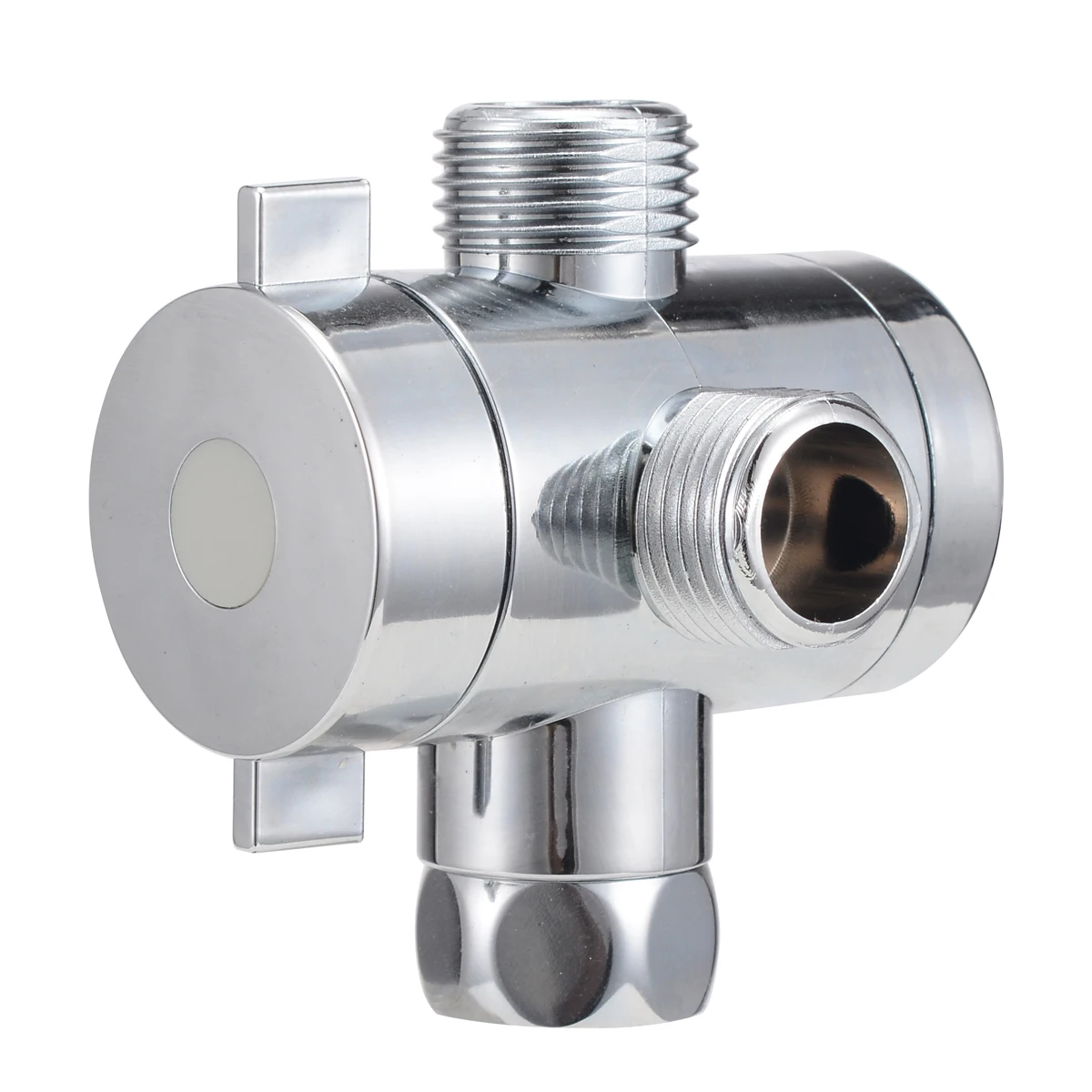 1/2 Inch Three Way T-adapter Diverter Valve Adjustable Shower Head Arm Mounted Diverter Valve For Bathroom Hardware Accessory