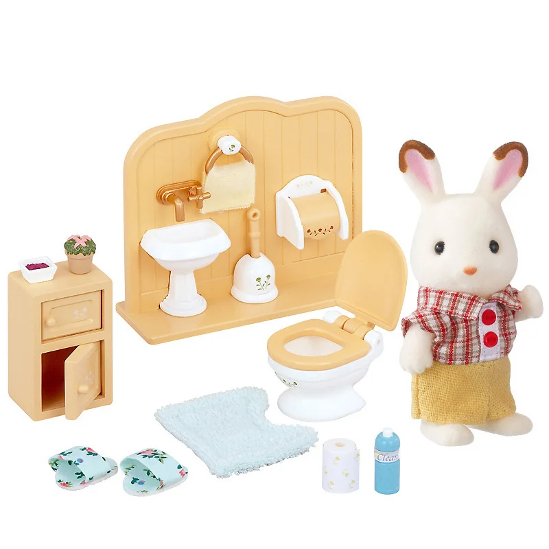 Sylvanian Families кукольный домик мебель игровой набор кролик и аксессуары Игрушка Фигурка Набор девочка подарок - Цвет: 5015