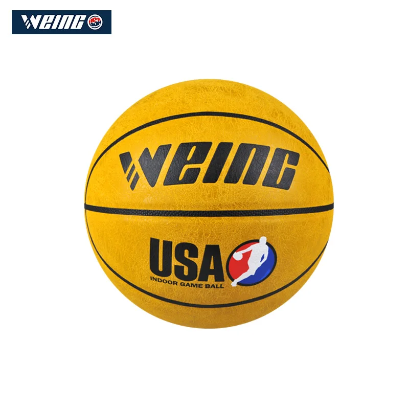 

WEING brand cheap WB421 model basketball, imitation leather material official size 7 basketball free mesh bag + needle