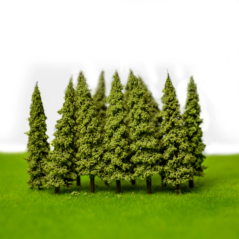 

5.5cm 100pcs Artificial Model Trees For Architecture Railroad Landscape Train Sand Table Diorama Building Layout Toy ABS Plastic