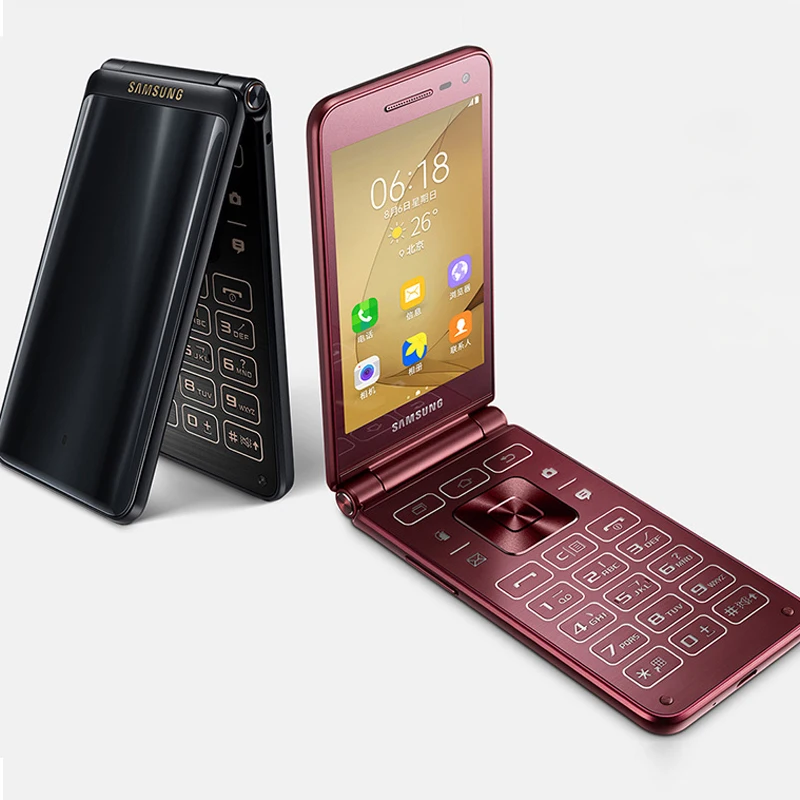 Открыл samsung Galaxy папка 2 G1650 2G RAM 16 ГБ Встроенная память оригинальный 4 ядра 8.0MP Dual sim