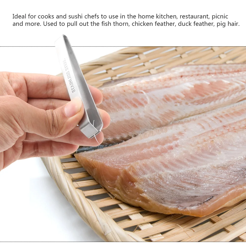 1 шт. Инструмент Съемник для чистки щипцы для удаления рыбных костей для кухни из нержавеющей стали для удаления рыбьей чешуи скребок для рыбы