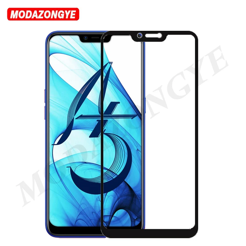 OPPO A5 Glass Screen Protector Full Cover Flim 2.5D 9H Tempered For CPH1809 A 5 OPPOA5 Protective | Мобильные телефоны и