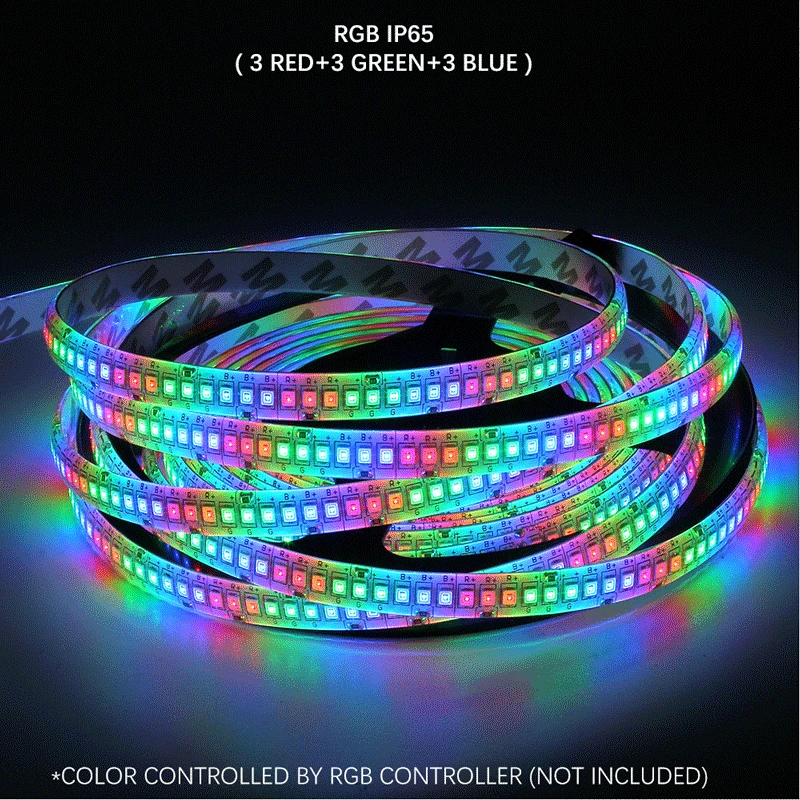 Светодиодная лента 12 В постоянного тока 2835 SMD RGB 234 светодиодов/м 5 м/лот высокая
