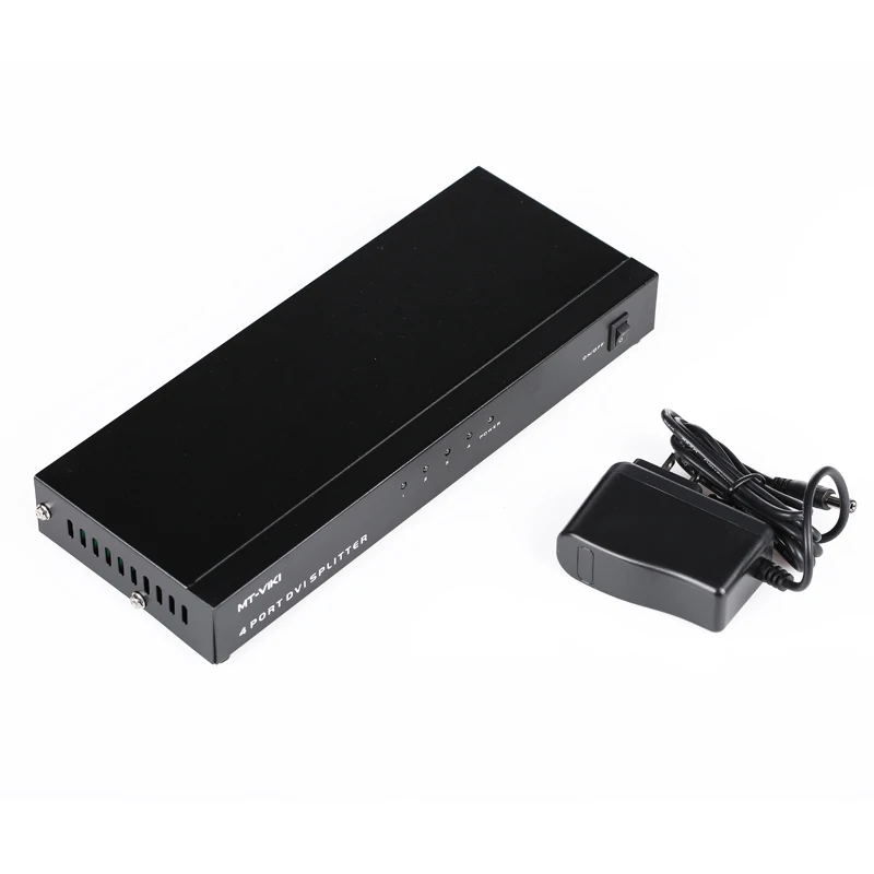 MT-VIKI 4 Port DVI Splitter Distributor Video Sharing 1 input to 4 output multiple LCD monitor Synch Display MT-DV4H