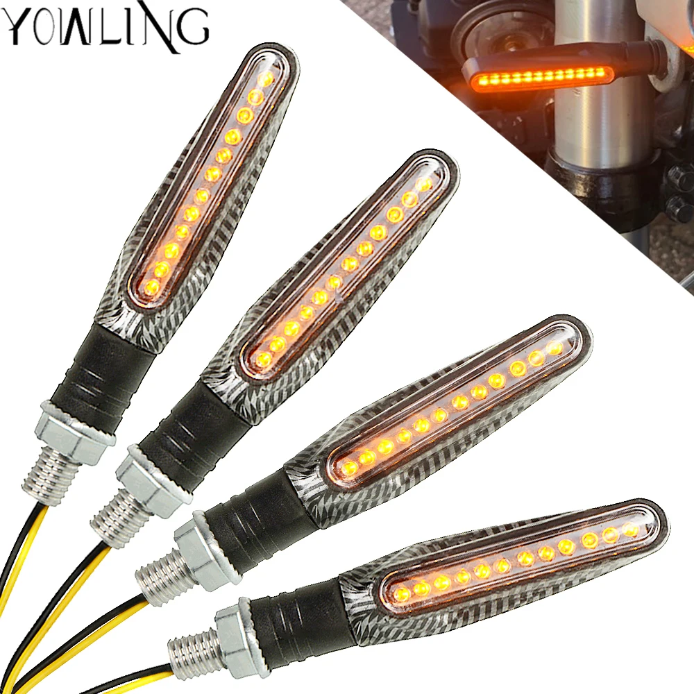 

Universal LED Motorcycle Turn Signal Lights 12V Super Bright Indicator Moto flashing light Blinker Daytime Running Light Lamp