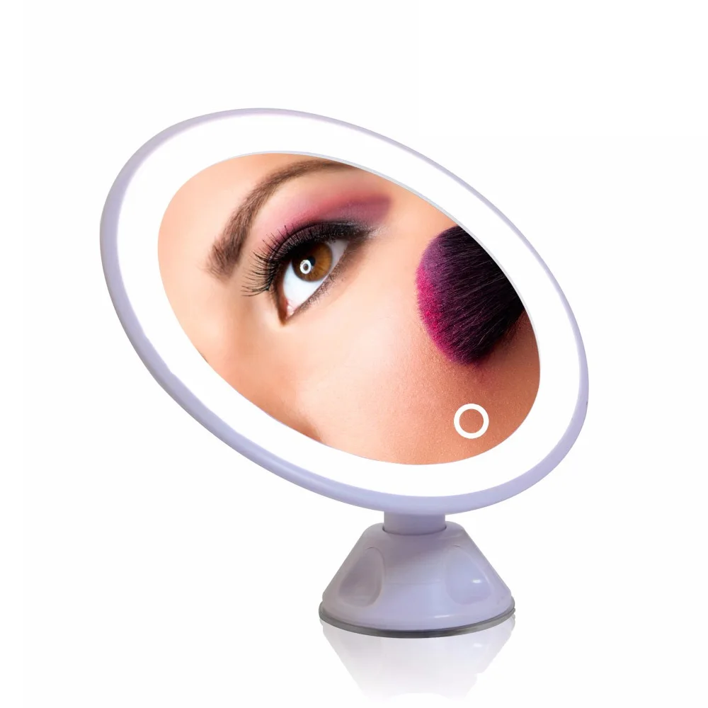 

New 360 Degree Rotation Wall Mounted Adjustable Makeup Cosmetic Mirror Rechargable Illuminated Lighted 7x Magnification Mirror